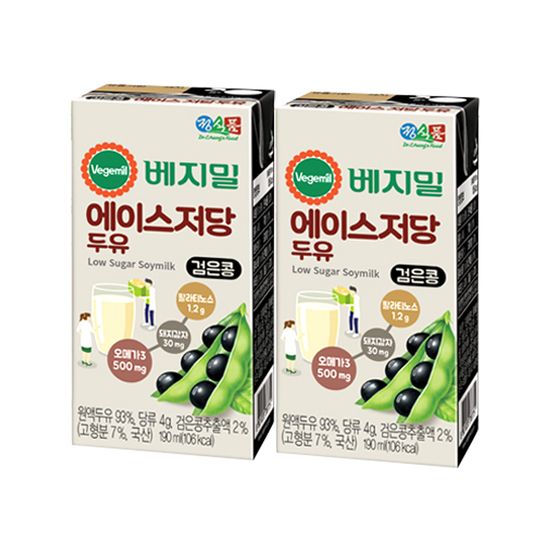 정식품 베지밀에이스 저당두유 검은콩 190ml 32팩