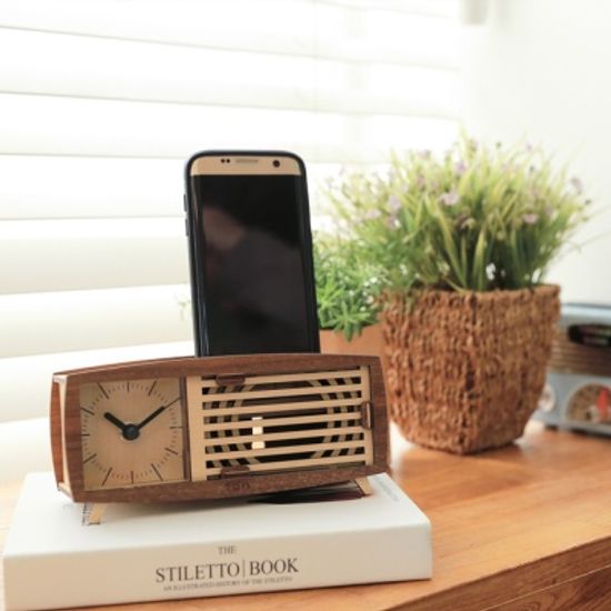 [WOODSUM/우드썸] 레트로라디오시계