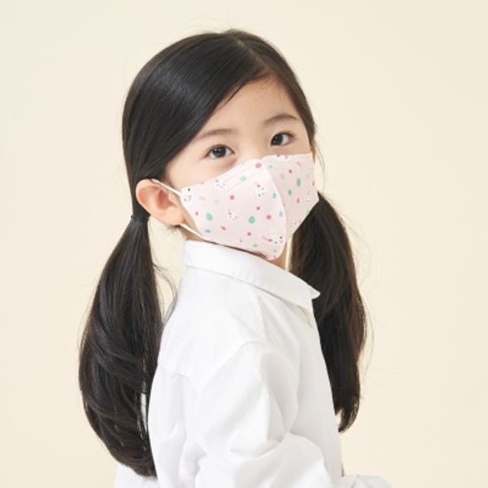 살색토끼 국내산 유아 어린이 캐릭터 마스크 아이다움