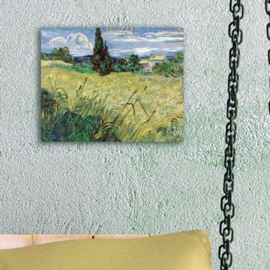 고흐 - 사이프러스 나무가 있는 녹색 밀밭