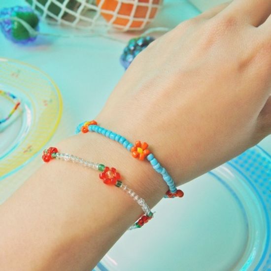 비즈 플라워 팔찌(14종)