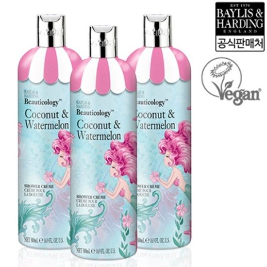 [비건] 뷰티컬러지 샤워크림(바디워시) 500ml*3ea