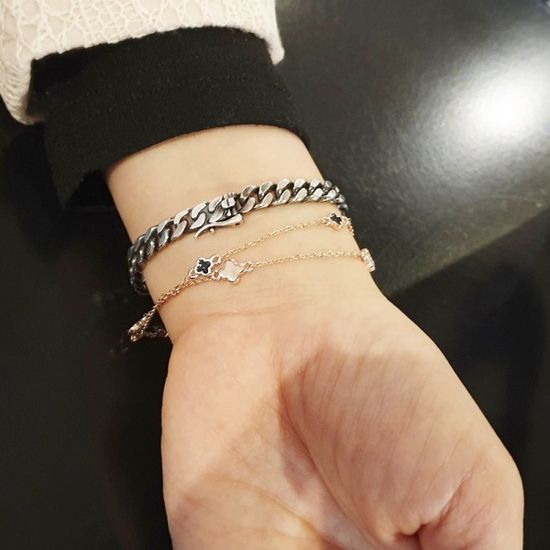 모던 925실버 은팔찌 부모님생신 아들 딸 선물