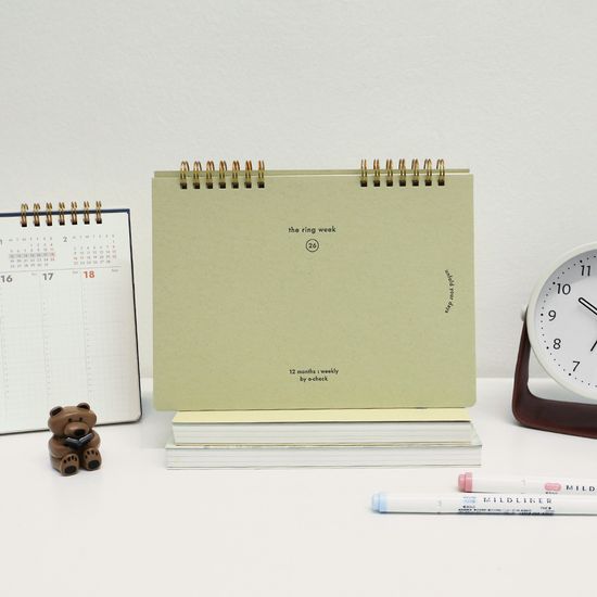 오첵 2026 날짜형 위클리플래너 더링위크