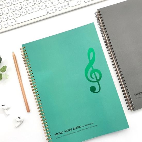 A4 음악노트(작곡노트,오선노트) 60매 - 높은음자리표