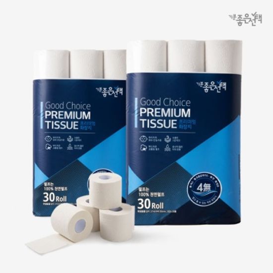 기분좋은선택 프리미엄 화장지 (27M*30롤)
