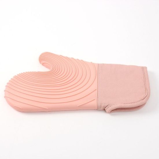 홈키친 실리콘 오븐 장갑(핑크) 냄비 롱오븐장갑