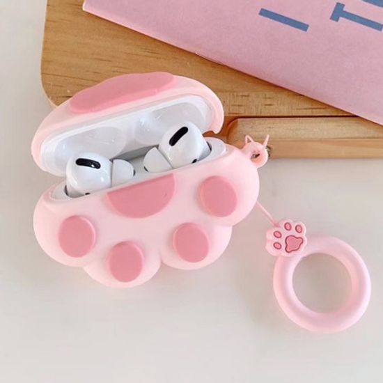 에어팟프로 냥이 발바닥 실리콘케이스_화이트 PRO/169