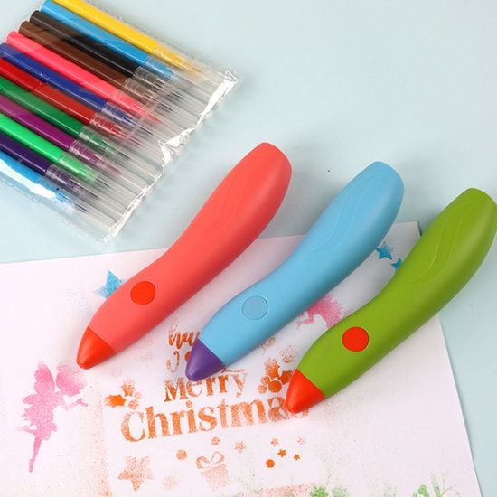 스프레이 수채화 12색 펜 몰드 카드 미술 키트 놀이