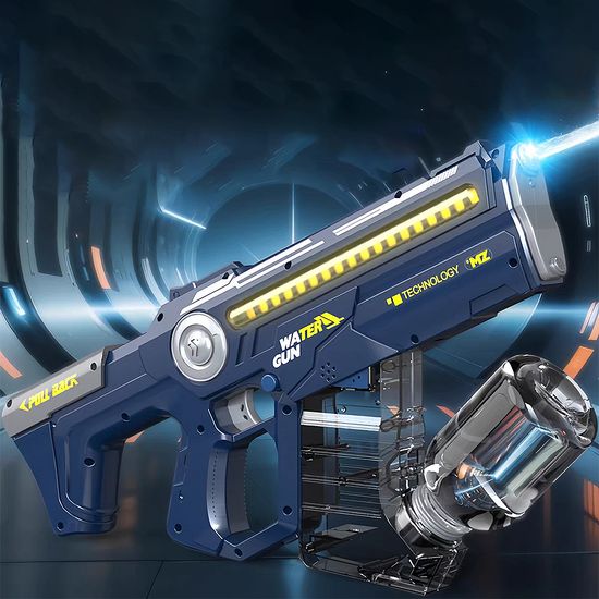 자동 물충전 대용량 LED 전동 워터건 워터밤 물총