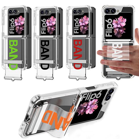 갤럭시 z플립5 핑거 스트랩 힌지 보호 투명 케이스