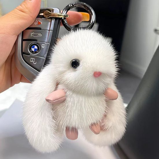 보송 밍크 토끼 인형 키링 미니인형 열쇠고리 백참