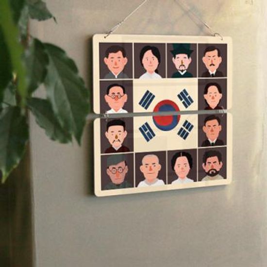 nl619-멀티아크릴액자_태극기와독립운동가들(2단)