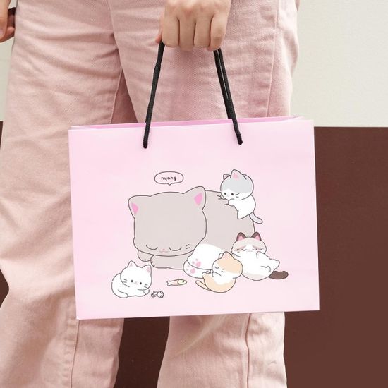 핑크풋 냥냥쇼핑백(중)