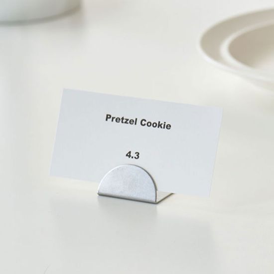 실버 메탈 자석 스탠드 가격표 메모꽂이 네임택