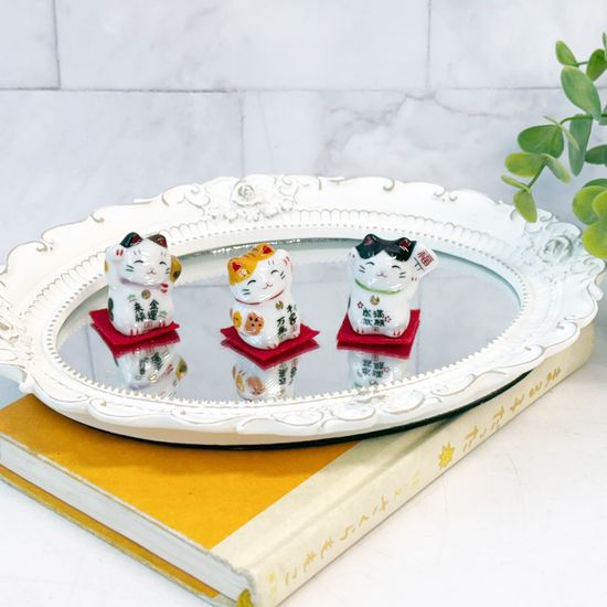 미니 마네키네코 도자기 고양이 3p set