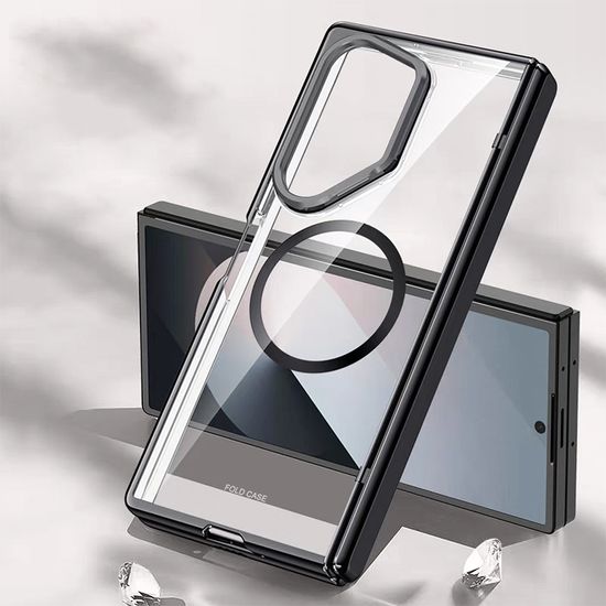 갤럭시z폴드6 사생활보호 풀커버 마그네틱 투명케이스
