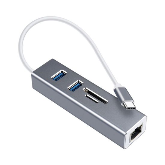 5포트 멀티허브 카드리더기 / 유선랜 이더넷 LCHA010