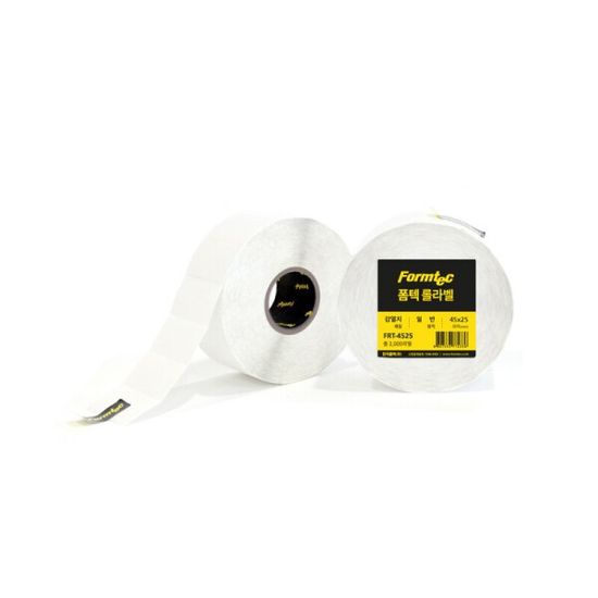 폼텍 롤라벨 감열지 45x25mm / FRT-4525