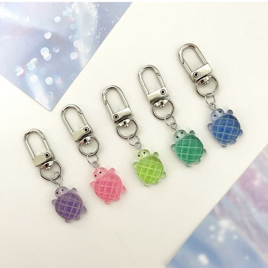 메론빵 거북이 키링 행운 열쇠 고리 팬던트 