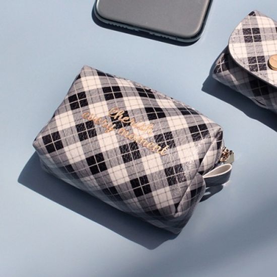 모노폴리 PU 사각파우치 S