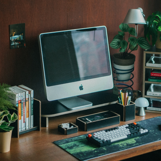 모니터 받침대 컬러에디션(블랙) (예약출고-12/5~)