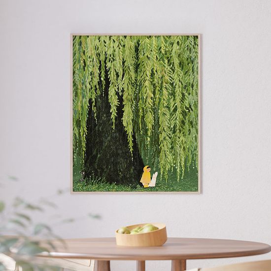 비 오는 날, 수빈 작가 인테리어 거실 그림 액자