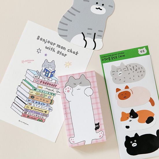 [버숨] 길쭉 떡메모지 홍시