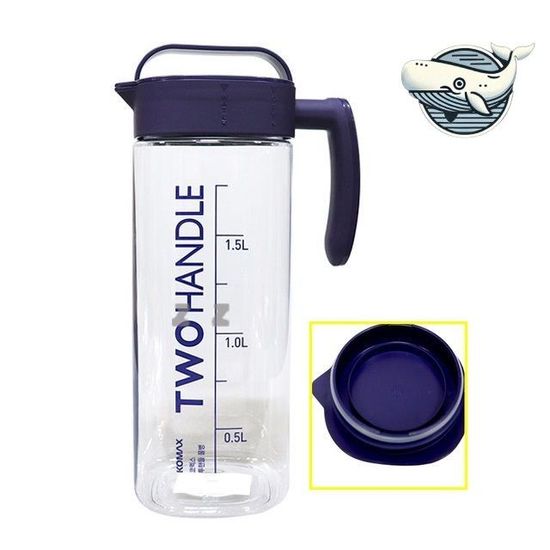 투명 수돗물병 2L 이중 손잡이 물통(WFH9A8B)