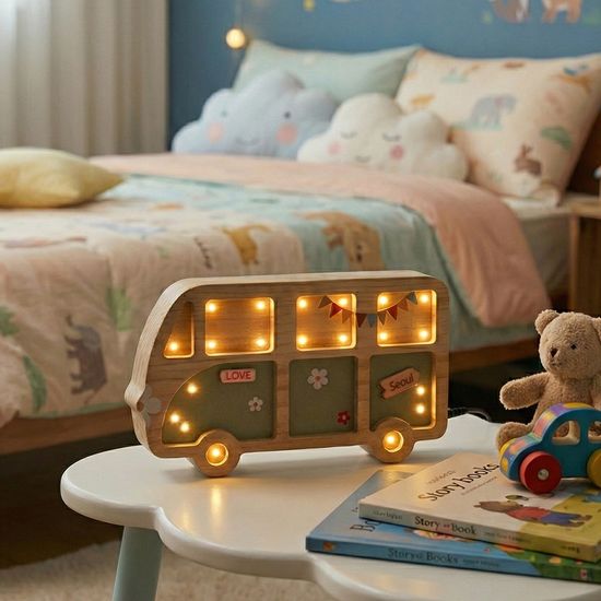 키앤비 미니버스 우든 무드등