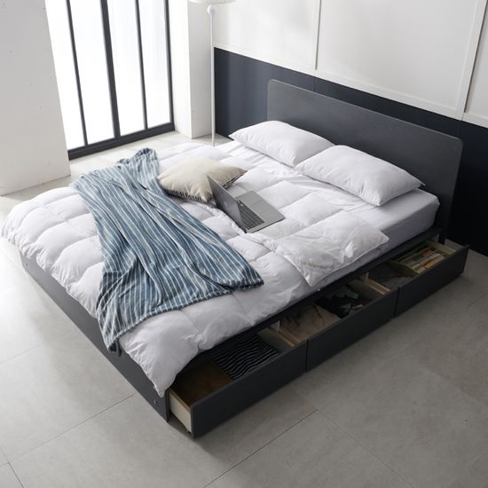 아르메 에이든 평상형서랍침대Q_밸런스독립라텍스매트