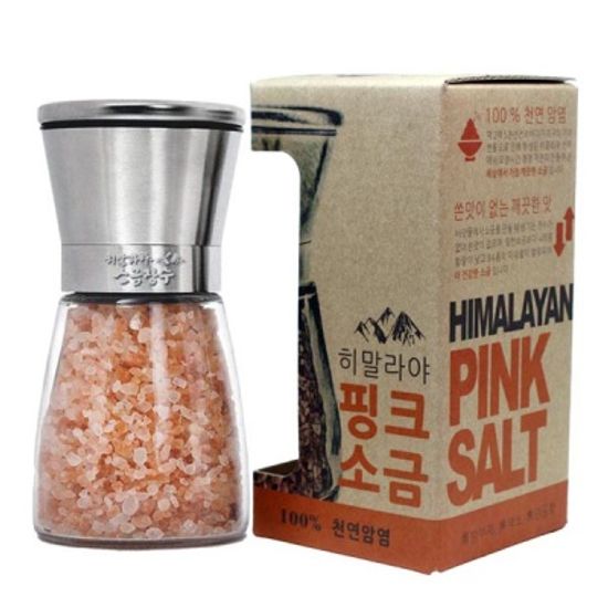 히말라야 핑크소금+스테인레스 그라인더(180g)