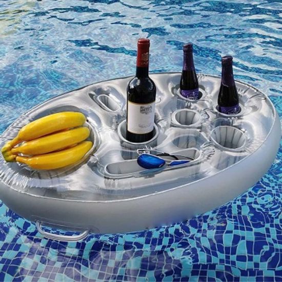 호캉스 수영장 컵홀더 테이블튜브 음식튜브 펌프포함