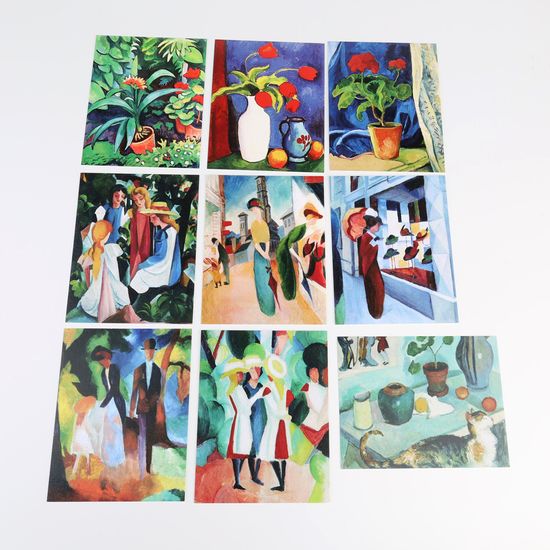 북키스 명화카드 아우구스트 마케 그림 감성 엽서