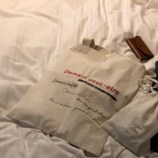 케이블랑 레터링 에코백 드맹백