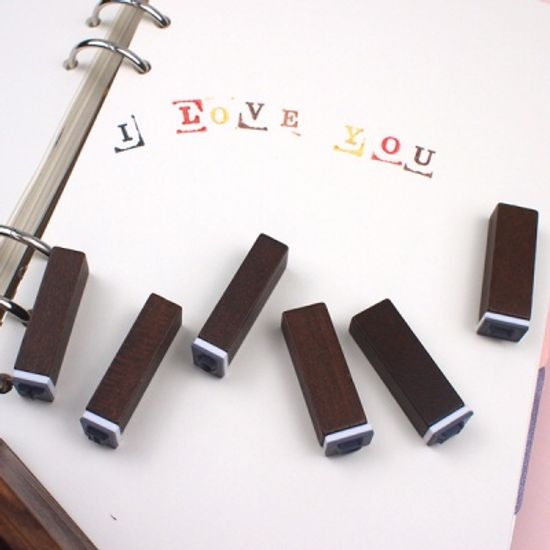 레트로 알파벳 스탬프 다꾸용품 대문자 소문자