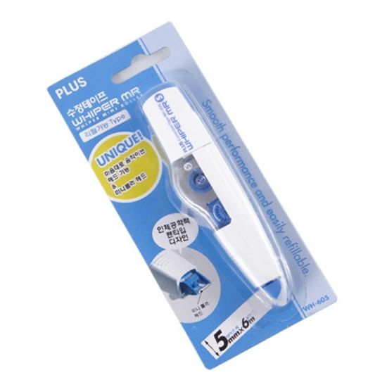 플러스 펜타입 수정테이프 Whiper MR WH-605 본체 1개