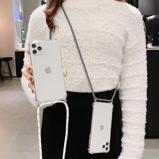 LG K50 K40 K12 넥스트랩 목걸이줄 스트랩 투명케이스
