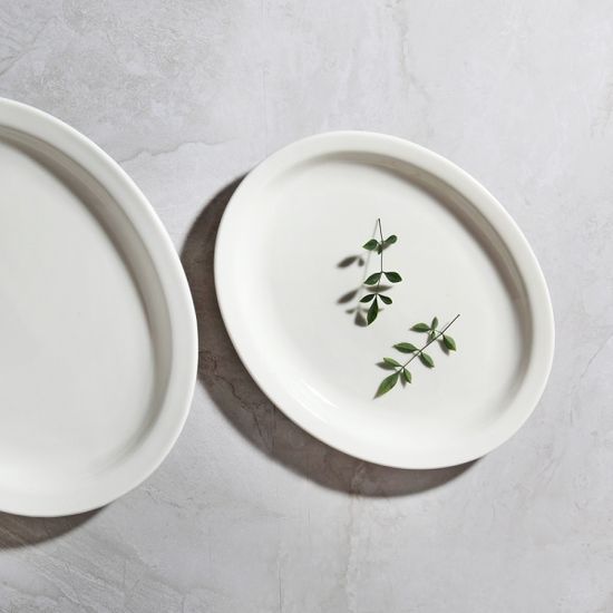 시라쿠스 뉴욕 화이트 타원접시, 플레이트 2size