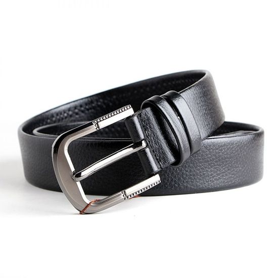 블랙 모던 가죽벨트 캐주얼 남성허리띠(WC276B5)