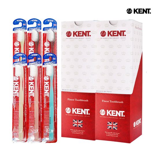 [켄트] 오리지널 클래식 초극세모 칫솔 12EA