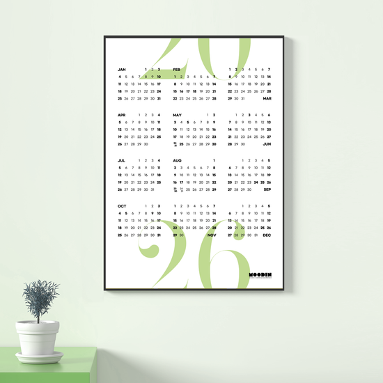 2026 무딘 대형 포스터 캘린더 B2 세트(2장)