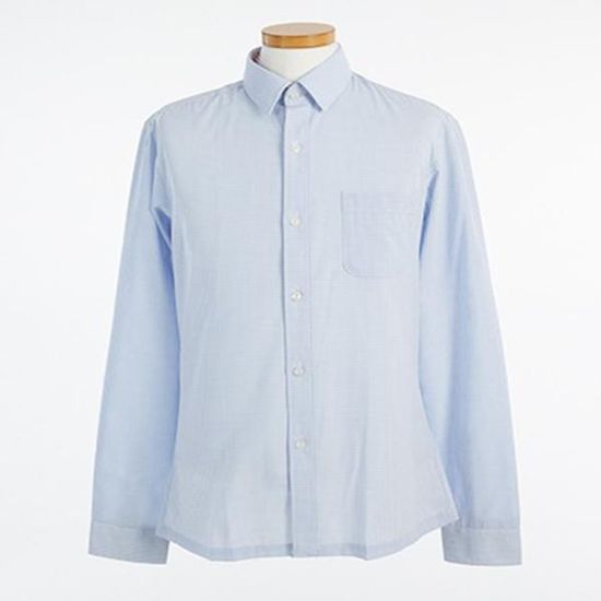 하늘색 잔체크 긴팔 셔츠 (청운중 해당) 교복셔츠 교