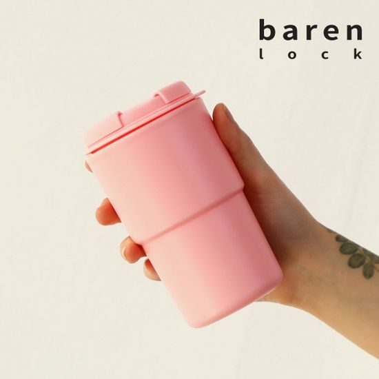 바른락 콜릭 더블 월 텀블러 350ml (무인쇄-핑크)