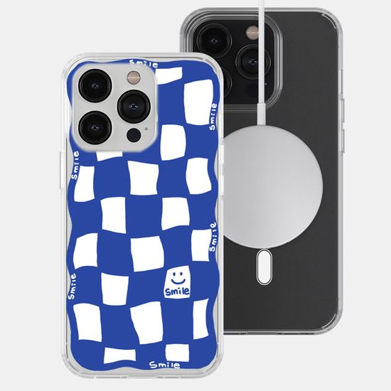 [ERUM]체커보드 패턴 맥세이프 케이스