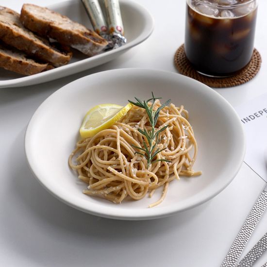 바이엔 반무광 도자기 원접시 2color 택1