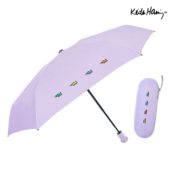 [파우치2개세트]키스해링 6K 미니퍼피ver2 5단양우산