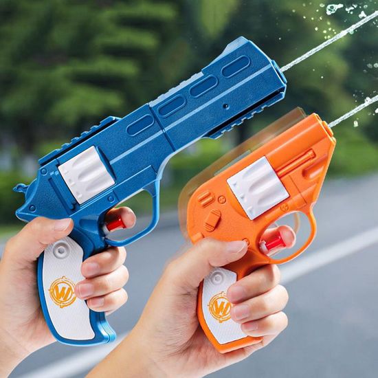 2 in 1 더블건 리볼버 소형 권총 물총 워터건 페스티