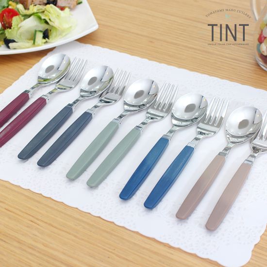 [마호커트러리]틴트 아동용 2종세트(아동숟가락+포크)