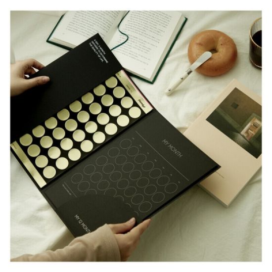 웍스 스티커로 기록하는 1년 먼슬리 플래너 MSM-5025